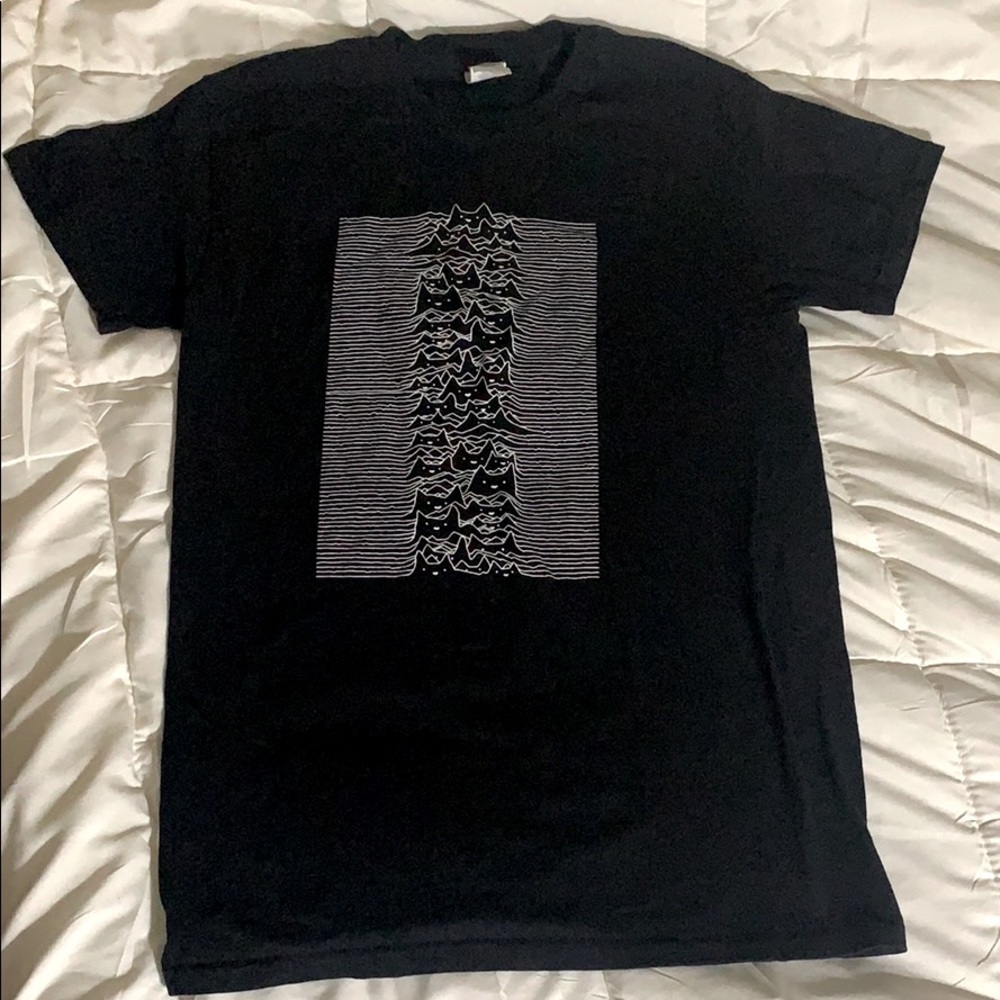Furr Division Cat T-shirt, black, size S.
